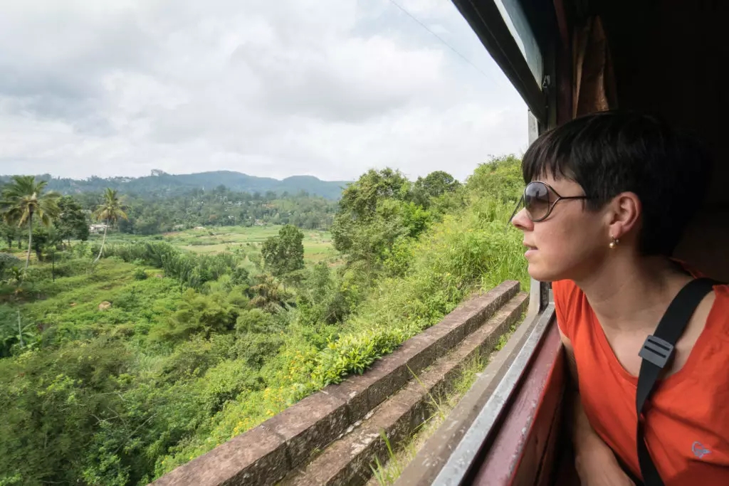 Travel Sri Lanka by Train window seat
