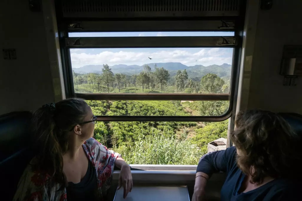 Travel Sri Lanka by Train window view