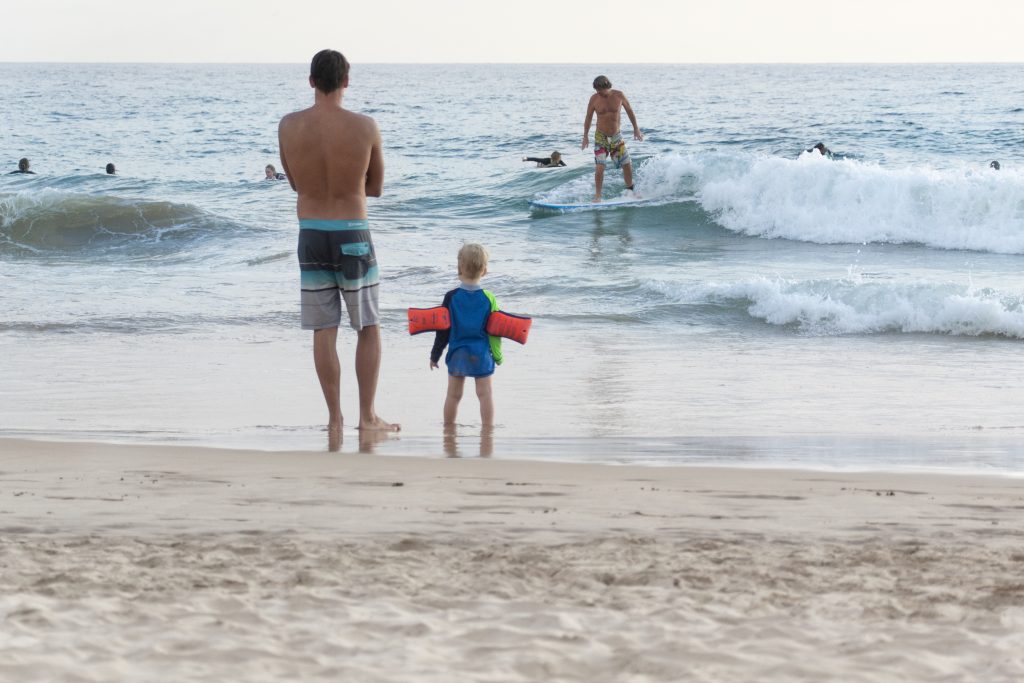 Hikkaduwa beach surfing